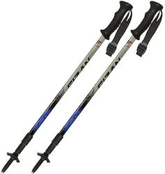 Fizan Explorer Telescopice Baston de trekking din aluminiu 2 buc Bej