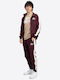 Pember Tracksuit Glossy with Elastic Burgundy
