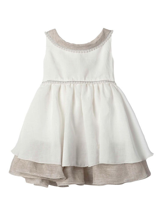 Nst Nastasia Rochie De Botez Ecru Fleur Adcock