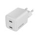 Canyon Φορτιστής Χωρίς Καλώδιο GaN με 2 Θύρες USB-C 35W Power Delivery Λευκός