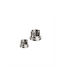 Wall Rosette Curtain Rod Nickel Matte 25mm