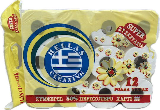 Orbita Hellas Cleaning Χαρτι Υγειας 150gr 2φυλλο 12ρολα 3-53676