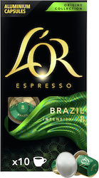 Lor Kaffeekapseln Espresso Brasilien 10x5,2g Lor Kaffeekapseln Espresso Brasilien 10x5,2g