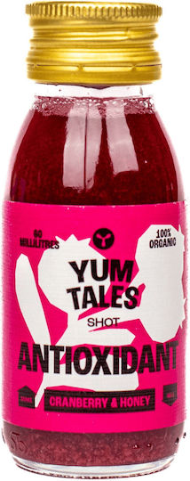 Yumtales Шот Червена Боровинка и Мед - 100% Органичен Енергиен Шот