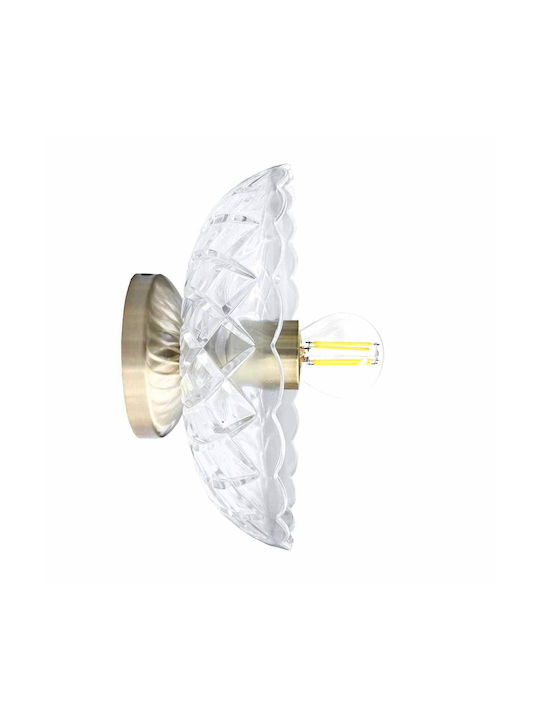 Ceiling Mount Light Transparent with Socket E27 with Crystals