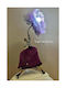 Dekorative Lampe Blume Lila