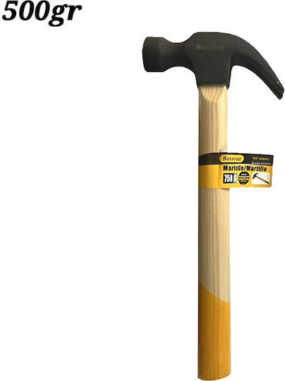 Σφυρί Προκοβγάλτης 500gr Ξύλινη Λαβή Bossram 626431