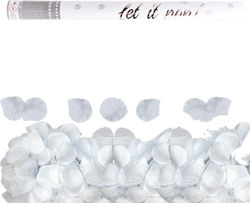 Rose Petals Confetti Cannon White