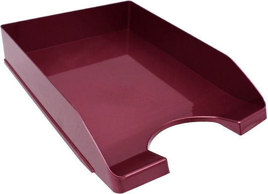 Tavă pentru documente Metron Office Plastic Metal Bordeaux 745.094022