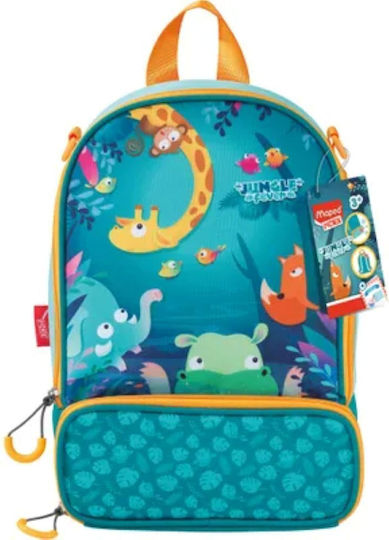 Maped Picnik Schulische Isothermische Hand-Lunch-Tasche 7.1Es Mehrfarbig 17 x 25 x 21cm Dschungel-Fieber