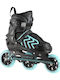 Nils Inline Αυξομειούμενα Rollers Μαύρα Παιδικά