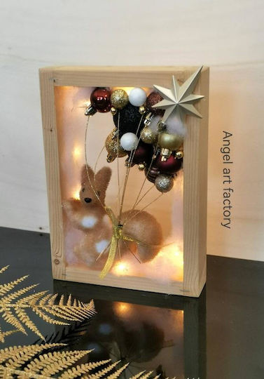 Illuminated Christmas Figures Wooden Figure