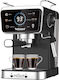 Techwood Automatic Espresso Machine 1350W Pressure 20bar Brown TCA-1386EXN