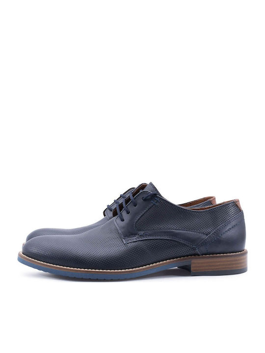Antonio Shoes Men's Leather Casual Shoes Blue