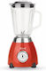 Zilan Retro Mixer mit Kunststoff Kanäta 1,5 l 500W Rote