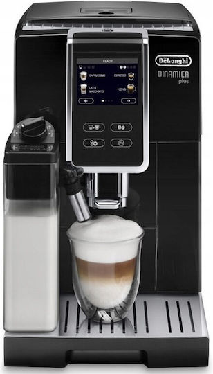 De'Longhi Dinamica Plus Αυτόματη Μηχανή Espresso 1450W Πίεσης 15bar με Μύλο Άλεσης Μαύρη ECAM382.70.B