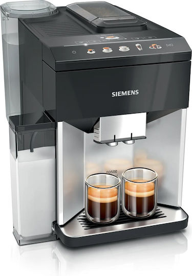 Siemens Eq.500 Automatic Espresso Coffee Machine 1500W Pressure 15bar for Cappuccino with Grinder Black TQ513R01