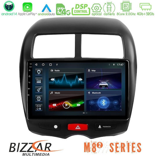 Bizzar Car Audio System for Mitsubishi Asx Citroen C4 Aircross 2014 (Bluetooth/USB/WiFi/GPS/Apple-Carplay/Android-Auto) with Touch Screen 10"