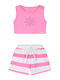 Kinder-Set mit Shorts Sommer 2Stück Rosehip Druck