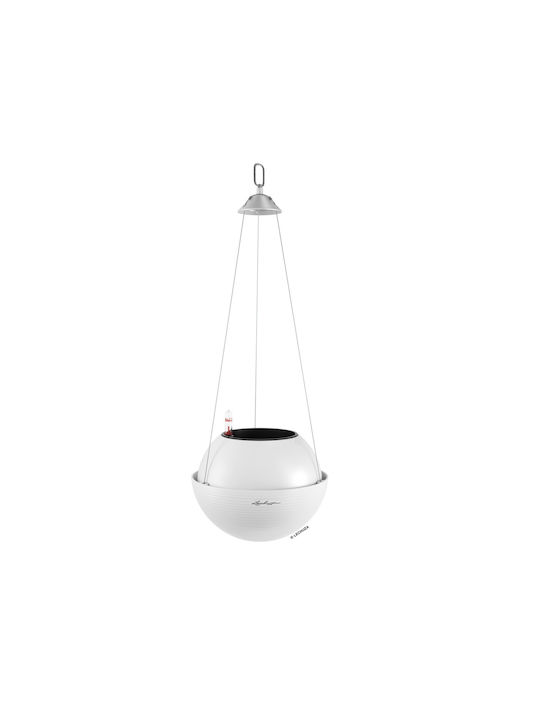 Lechuza Bola Pot Plastic White 32x32x25cm.