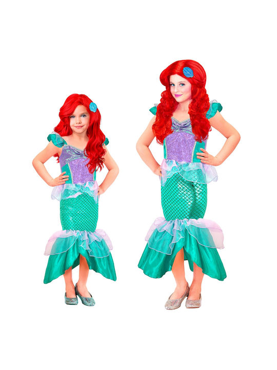 Costum de Carnaval pentru Copii ARIEL SIRENA DELUXE