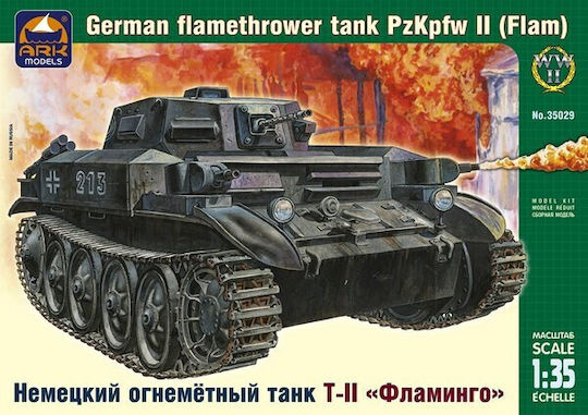 Ark Models Model Figure Pz Kpfw II Flamm German Flamethrower Tank 1:35 Ak 3502