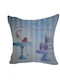 Etoile Perna Decorativă de Crăciun Pătrat Albastru 45x45buc