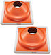 Vevor 2 Pieces Metal Roof Pipe Sealant Pipe Cover 6-3/4"-14" High Temperature Silicone Wdgdtghsgjl1cl6utv0