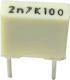 Capacitor Mkt 2.7nf 100vdc 63vac; 10%; Pitch:5mm; Kemet; 2.7nf 100vdc Polyester Film Capacitor 2700pf 0.0027uf
