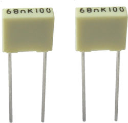 2 Τεμάχια Πυκνωτές Mkt 68nf 100vdc 63vac ; 10%; Pitch:5mm; Kemet; 0.068uf 100vdc Πολυεστέρα Polyester Film Capacitor 68000pf 0.068μf 2 Τεμάχια Πυκνωτές Mkt 68nf 100vdc 63vac ; 10%; Pitch:5mm; Kemet; 0.068uf 100vdc Πολυεστέρα Polyester Film Capacitor 68000pf 0.068μf