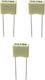 3 Τεμάχια Πυκνωτές Mkt 1.5nf 100vdc 63vac ; 5%; Pitch:5mm; Kemet; 1.5nf 100vdc Πολυεστέρα Polyester Film Capacitor 1500pf 0.0015uf