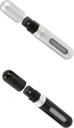 Set Sticluțe Parfum de Călătorie Tecos 2 Sticle Culoare Negru Argintiu 5ml