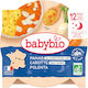 Babybio Meniu bebelusi cu Aromă de Păstârnac - Morcov și Mămăligă 230gr pentru 12+ Luni