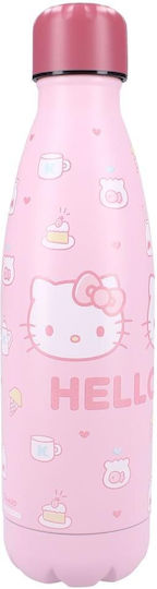 Vadobag Παιδικό Παγούρι Hello Kitty Ανοξείδωτο Ροζ 700ml