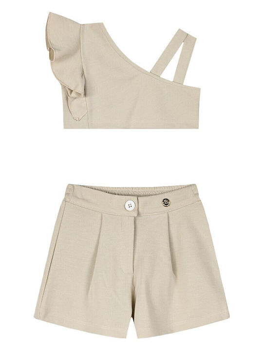 Kids' Set with Shorts Summer 2pcs Vanilla