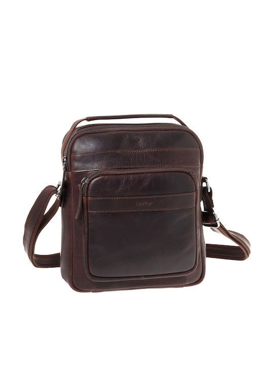 Lavor Leather Men's Bag Shoulder / Crossbody Brown