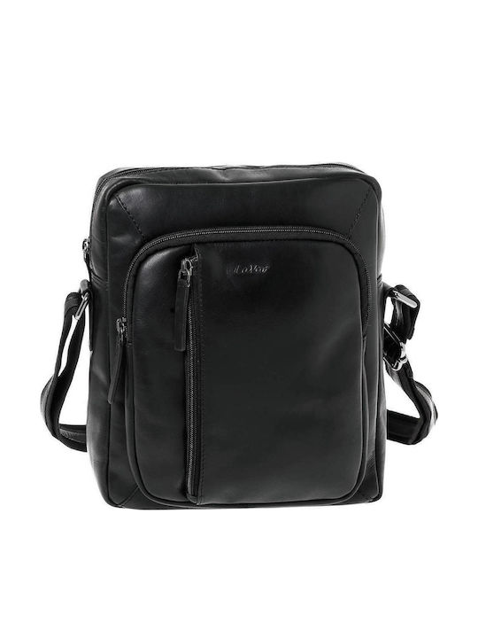 Leather Men's Bag Shoulder / Crossbody Black