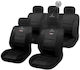 Takeposition Set Huse Auto 9buc Piele sintetica Negru