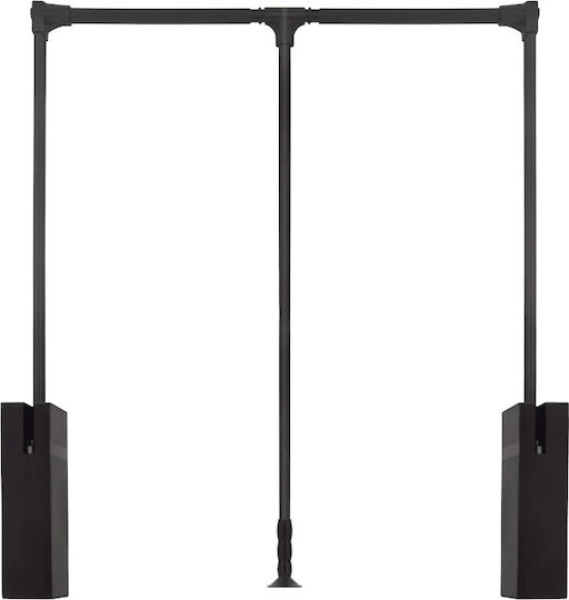 Geman Schrankbügel Garderobenlift Schwarz 40100035 1Stück