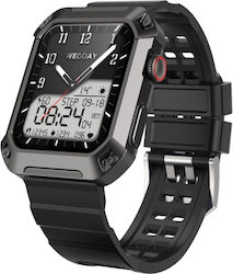 Rogbid Tank S2 Ceas Inteligent cu Ecran IPS de 1,83 Inch Suport Apeluri Bluetooth Monitorizare Tensiune Arterială și Somn Negru