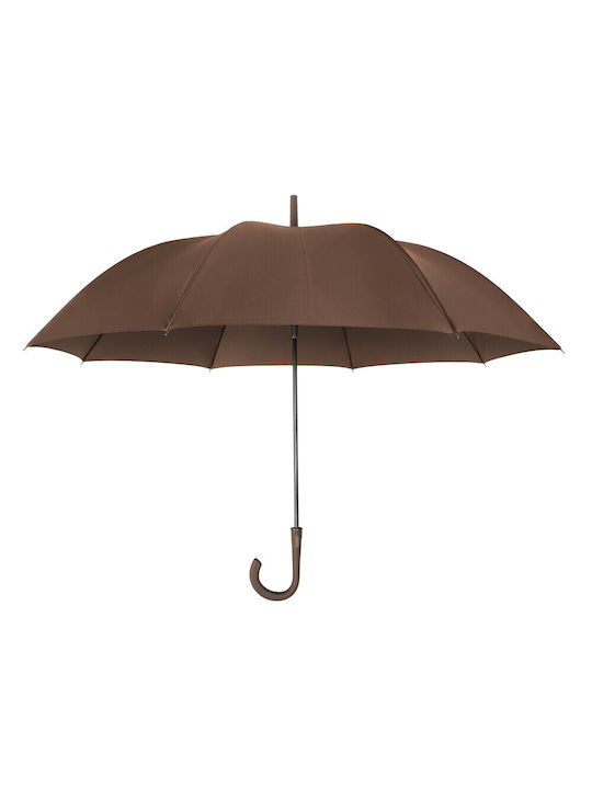 Lampa Classic 110 Αντιανεμική Αυτόματη Ομπρέλα Βροχής Σπαστή Καφέ