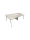 Besprechungstisch Armadi Holz Gray-white mit Metallbeinen 200x120x75cm