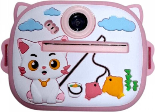 AM-300 Instant Children's Camera 20MP with Thermal Printing Pink