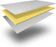 Ypnos Ανώστρωμα Memory Foam Μονό Memory Foam Eμποτισμένο με Olive Oil & Αποσπώμενο Κάλυμμα 90x200x4εκ.