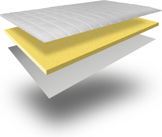 Ypnos Ανώστρωμα Memory Foam Μονό Memory Foam Eμποτισμένο με Olive Oil & Αποσπώμενο Κάλυμμα 90x200x6εκ.