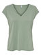 Only Women's Blouse Short Sleeve Green