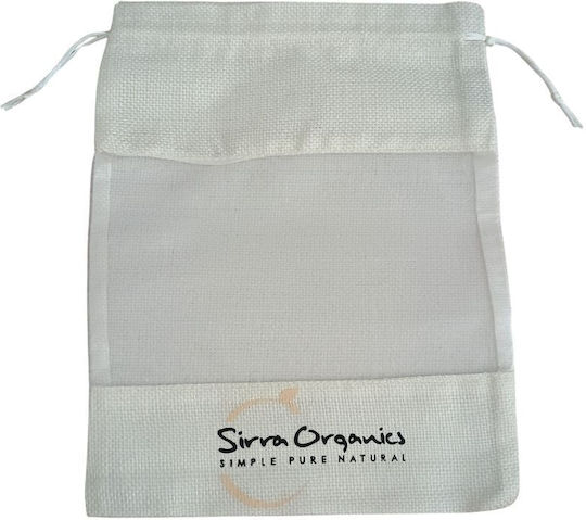 Sirra Organics Fabric Pouch for Gift Transparent 20x30cm.