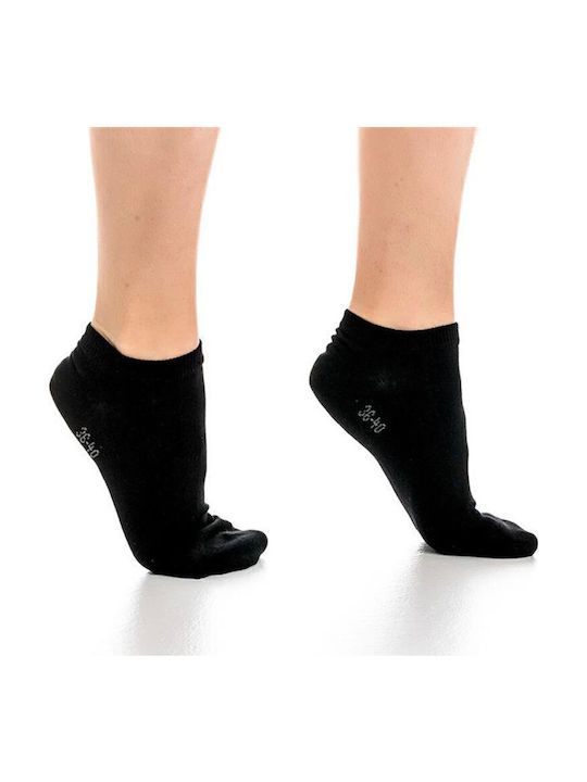 Short Cotton Socks Set of 3 Pairs Black Sensi