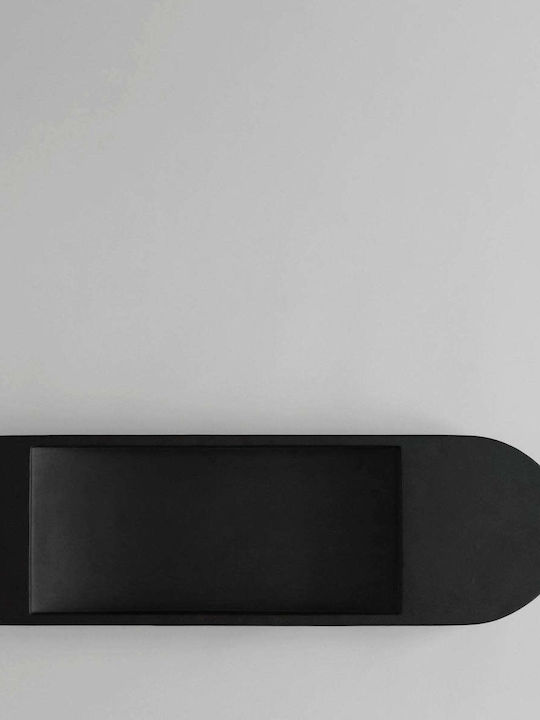 Διακοσμητικός Δίσκος Geta Tray Σκούρο Καφέ Ινώδες Σκυρόδεμα H6,4xw18xl55cm 101 Copenhagen