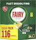 Fairy Caps Original Dishwasher Lemon Giga 116 P...